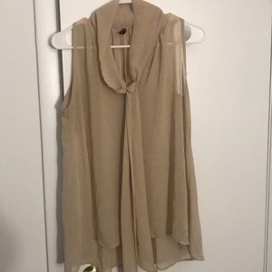 Sleeveless sheer top